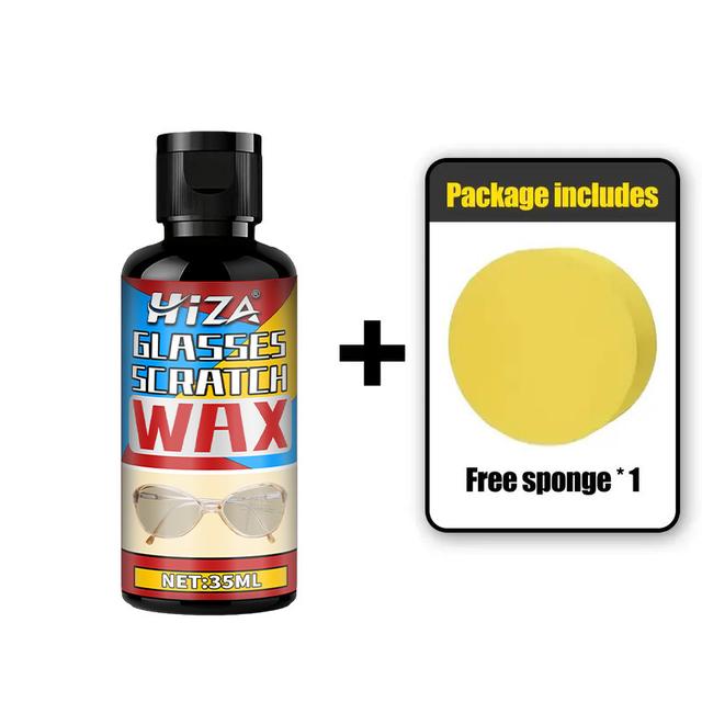 TEMU Přenosná sada na opravu brýlí a kontaktních čoček bez zbytků - Odstraňovač škrábanců s tubou vhodný pro brýle, módní brýle, čtecí brýle, pro studenty a uživatele kontaktních čoček