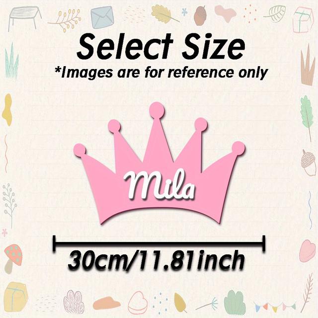 TEMU 1 قطعة بطاقة خشبية مخصصة بالاسم، هدية مُعدلة، تصميم تاج فريد، مناسبة لتزيين الغرف والمنزل، تذكارات ذات معنى، أعياد الميلاد، الحفلات، الذكريات، موسم التخرج، الكريسماس، زينة معلقة ديكورية