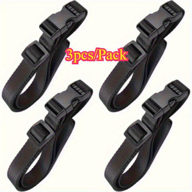 TEMU 3er Set Verstellbare Nylon-Tragegurte - Mit einfach zu öffnender Schnalle, ideal zum Wandern, Reisen und für Outdoor-Aktivitäten, in Schwarz