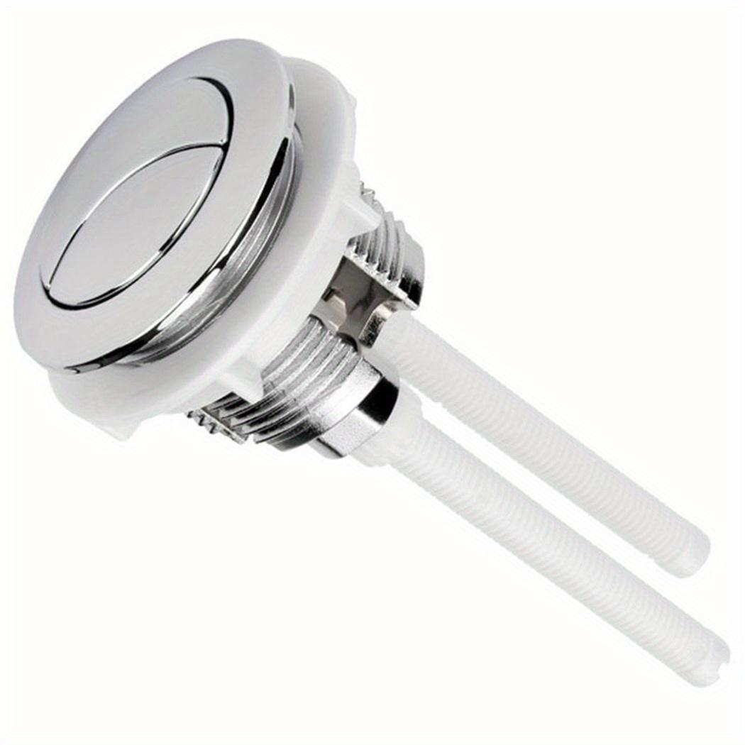 TEMU 1pc 38mm/1.49inch Toilet Round Valve Push Button Water Saving Shut Off Tool Abs Bi-crescent For Bathroom Toilet Cisterns