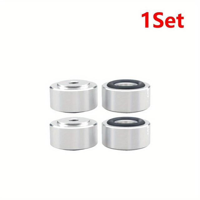 TEMU Set Of 4 Aluminum Alloy Speaker Isolation Pads Designed To Enhance Speaker Stability