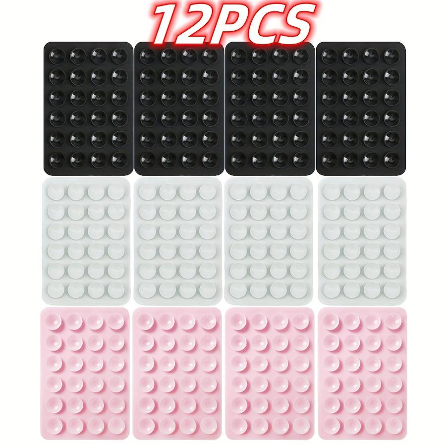 TEMU Silicone Suction Cup Phone Stand, Adhesive Base Suitable For Most Phones, Universal Finger Rest For Selfie Videos, 12pcs//light Pink