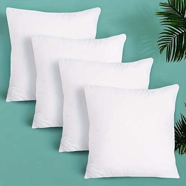 TEMU A Set Of 4 High-quality Pillow Covers Made From Soft And Durable Polyester Fabric. Covers Are Machine Washable And Ideal For Sofas, Beds, And Festive Decorations