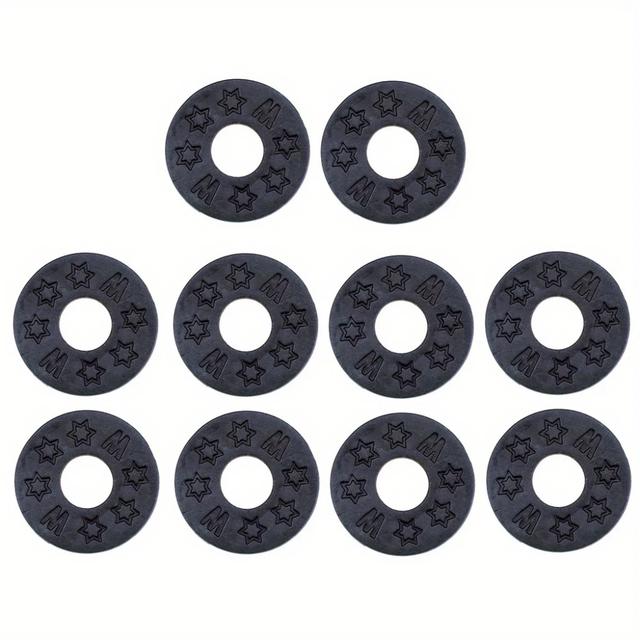 TEMU 10pcs Professional Strap Locks For Electric Guitar And - Guitar Strap Locks Gasket And Washer Guitar Strap Non Slip Pad Accessories