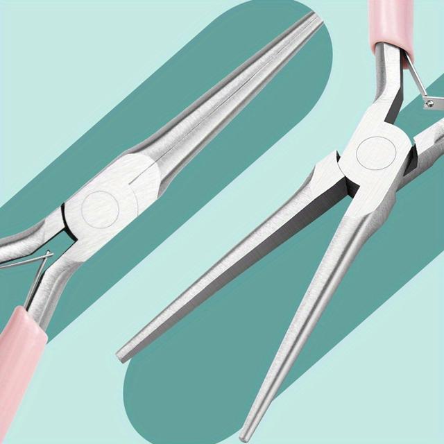 TEMU 1pc Acrylic 1pc Nail Tool Clamp Shaping Tweezers Nails Extension Clips Polish Extend Nail Tips Manicure Tool