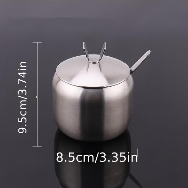 TEMU Edelstahl-Mini-Gewürzglas - Die Perfekte für Küche und Esszimmer, Geeignet für Salz, Zucker, Gewürze usw