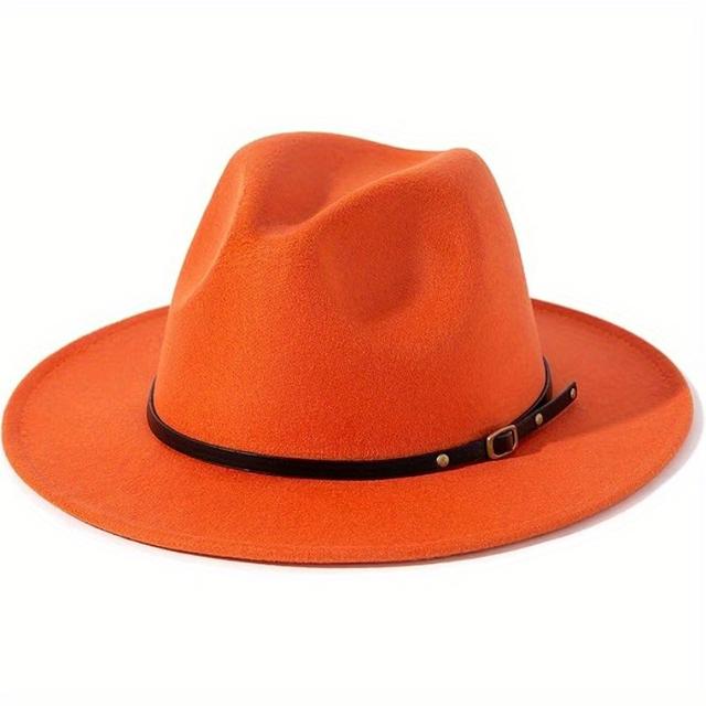 TEMU Diese klassische unisex-Fedora-Mütze verbindet den britischen Charm mit moderner Mode. Sie strahlt eine elegante Aura aus und mit Leichtigkeit einen hochstillem Look mit einem Hauch von Eleganz.