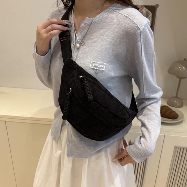 TEMU 1pc Women's Waist Bag With Zipper Closure, Casual Sports Crossbody Waist Bag And Chest Bag, Suitable For Outdoor Waist Bag, Waist Pouch, Handbag, Wallet