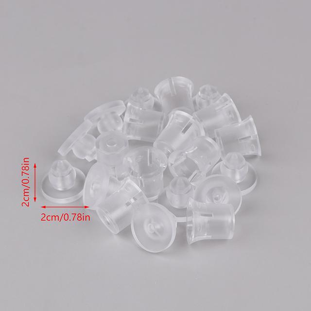 TEMU 10pcs Pc Translucent Advertising Nail Glass Nail Bracket Invisible Plastic Screw Frosted Screw