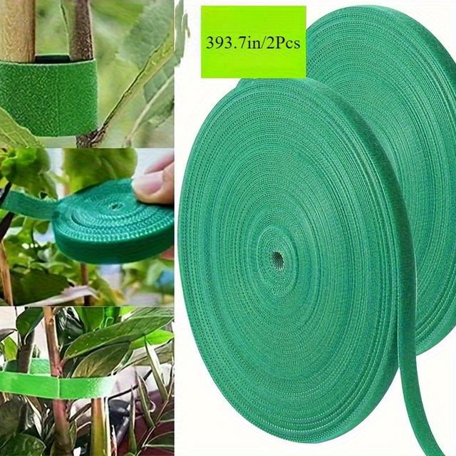 TEMU 2 Rolls 10m Garden Plant Hanging Straps Set, Self-adhesive, Reusable, Adjustable, Non-electric, With Zipper, For Plant Growth And Safety