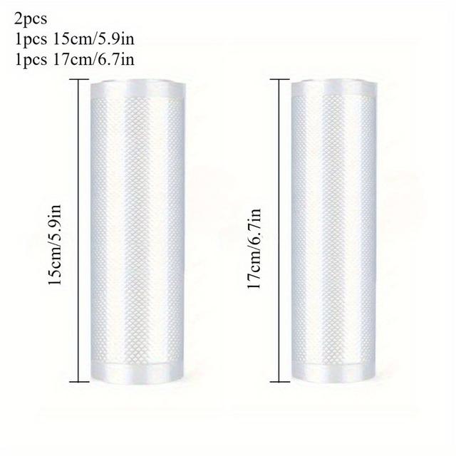 TEMU Set mit 2 Vakuumbeuteln zur Kompressionsverpackung, geeignet zum Versiegeln von Lebensmitteln wie Hähnchen, Enten, Gemüse und anderen Küchenutensilien