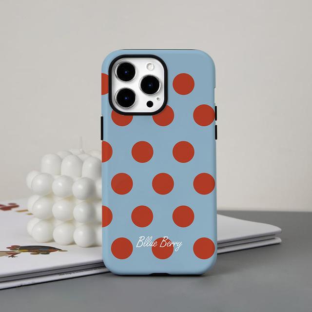 TEMU กระเป๋าใส่ฟิล์มสีแดงลายพอยท์ - ทนทาน, ดูดซับแรงกระแทก, และสไตล์ - รองรับ iPhone 16, 15, 14, 13, 12, 11, Plus, Pro, Max, ของขวัญวันเกิดที่สมบูรณ์แบบสำหรับเพื่อน