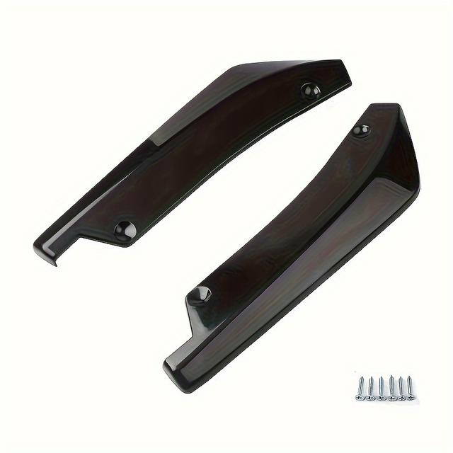 TEMU Car Front And Rear Bumper Lip Splitter Protector Carbon Fiber Wing Side Skirt Extension