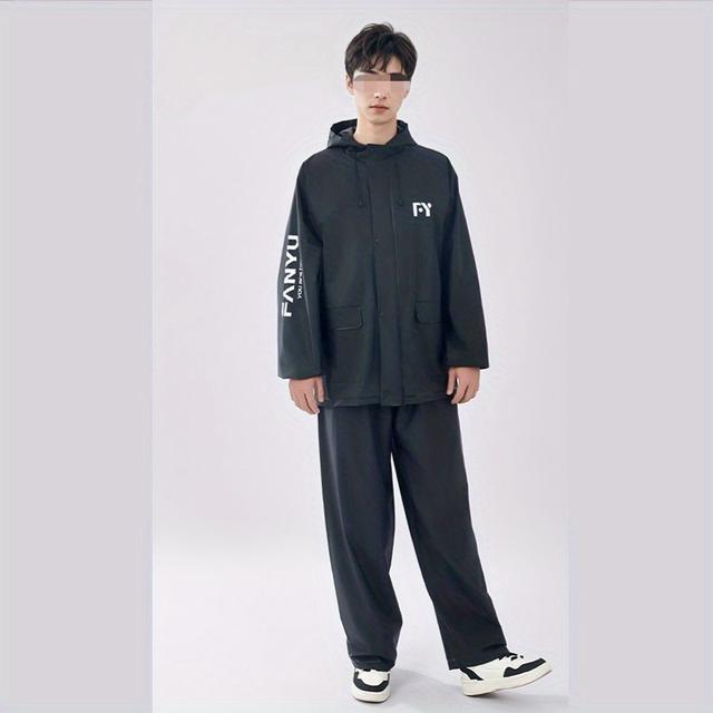 TEMU Raincoat Suit Rainproof Universal Motorcycle Riding Raincoat For Men Women