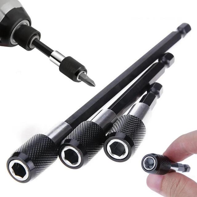 TEMU Magnetic Drill Bit Extension Set, Quick Release & Universal Impact Electric Motor Drill Bit Holder, Durable & Professional Power Tool Accessories