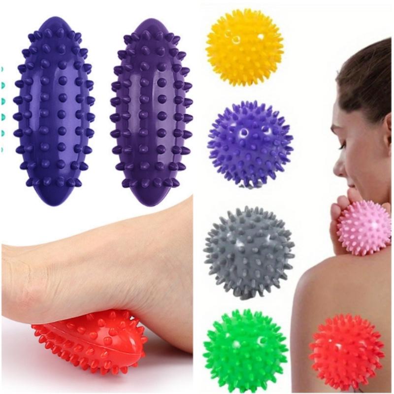 TEMU 2pcs Set, Hedgehog Massage Ball And Spiked Massage Ball, Accessories, Suitable For Family Use