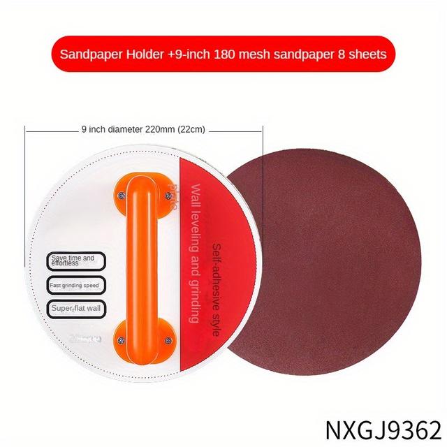 TEMU Disc Grinding Sanding Block, Flat Self-adhesive Sandpaper For Sander Tools