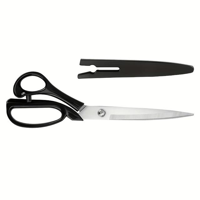 TEMU 1pc Of Professional Tailor Scissors - High Carbon Steel That Resist Rust, Ergonomic Handle, Suitable For Garment Production / Sewing / Fabric Cutting, A Great Gift For Christmas And Halloween
