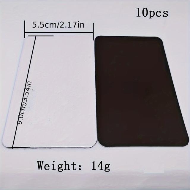 TEMU 10pcs Diy Sublimation Blank Magnets, Square Magnetic Message Boards For Refrigerator, Whiteboard, Locker, Office And Kitchen Decor, Dishwasher Safe