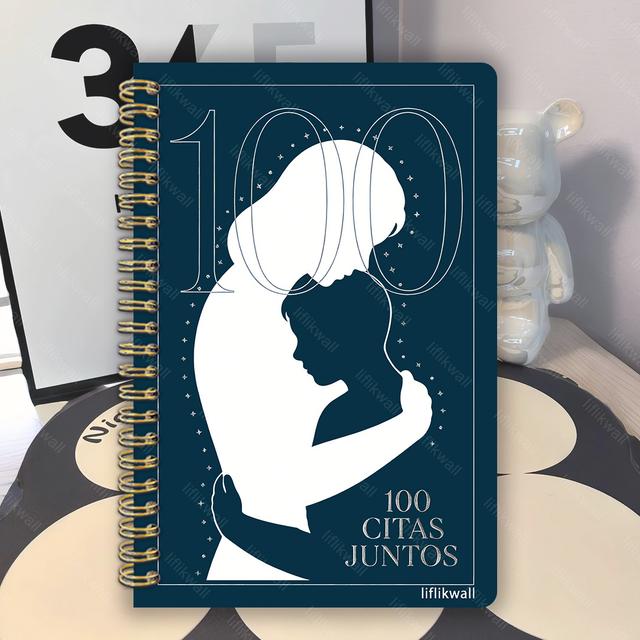 TEMU Cuaderno de Citas Madre- con Tema Celestial, Incluye Silueta de un , Diseñado para Crear 100 Citas Mágicas que Sienten como un Viaje a través de . Un Regalo Único y Conmovedor para de la Madre