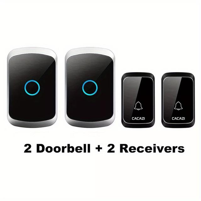 TEMU Wireless Doorbell -, No Battery Needed, 1/2/4/6/8 Receivers, 300m , 36 & 5 Volume