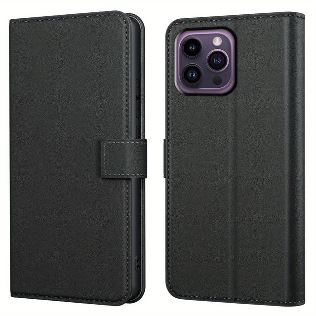 TEMU Compatible With Iphone 11 12 13 Iphone Pro Case With Kickstand Leather Card Slot Flip Protective Phone Case Cover