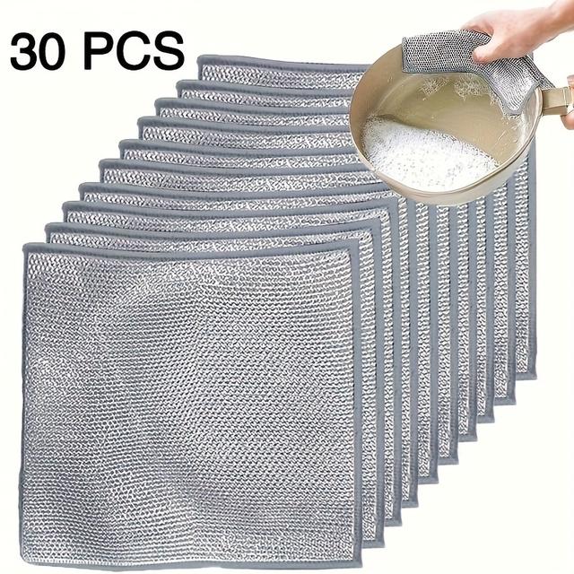 TEMU 30-pack Soap Pads - Dual-sided Kitchen Scrubber For Dishes And Cookware