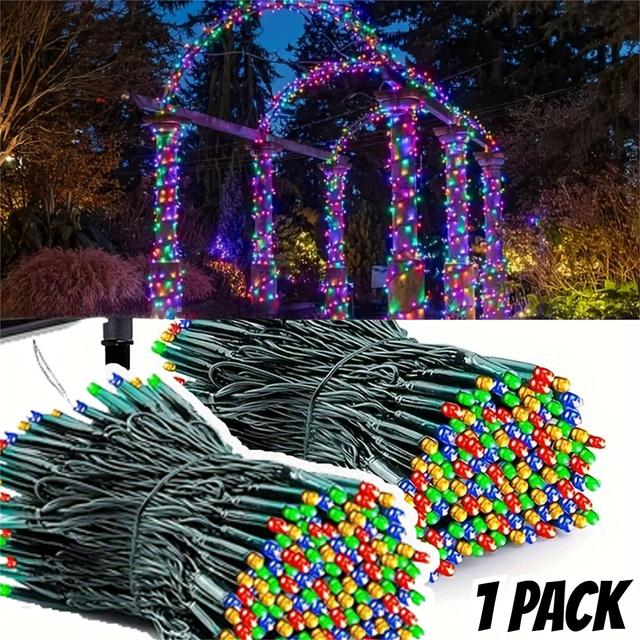 TEMU Solar-powered String Lights For Outdoor Use, Featuring 8 Lighting And An Rating. Star-shaped Fairy Lights Are Perfect For Christmas, Halloween, New Year, And Easter Celebrations