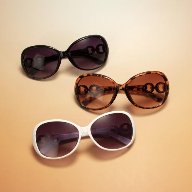 TEMU 3 Pairs Of Stylish Vintage-inspired Women's Glasses - Black, White, And Orange Frames With Round Lenses, Decorative Eyewear For Casual Attire, Stylish Eyewear | Round Lens Design | Glasses