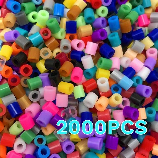 TEMU 2000個/4300個セット、18色のングビーズ - 5mm、DIYジュエリー作り用ビーズヤー、装飾アクセサリー