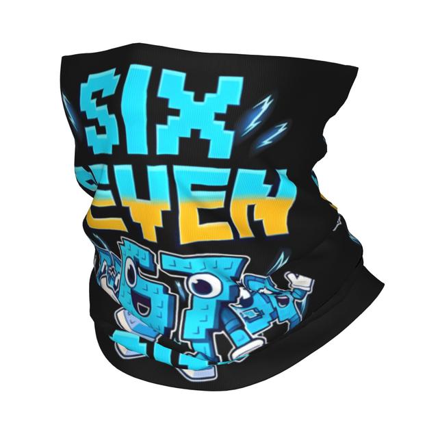TEMU 67 Meme 6 Meme Print Bandana Neck Gaiter - 67 Face Mask Suitable For Motorcycle, Motocross, Running, Winter - Unisex Adult Accessory