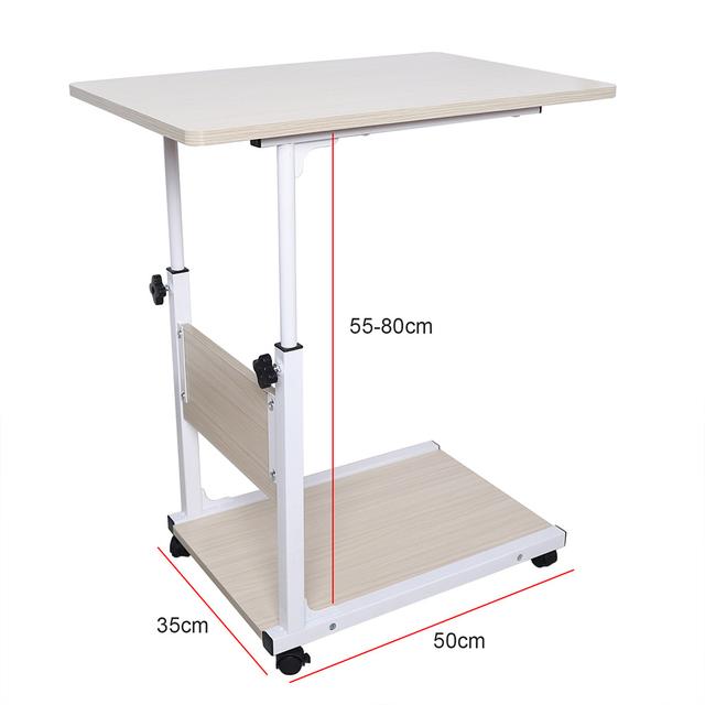 TEMU 2-tier Movable Table With Adjustable Height (21.65-31.49 Inches) And Wheels For Beauty And Hairdressing Use