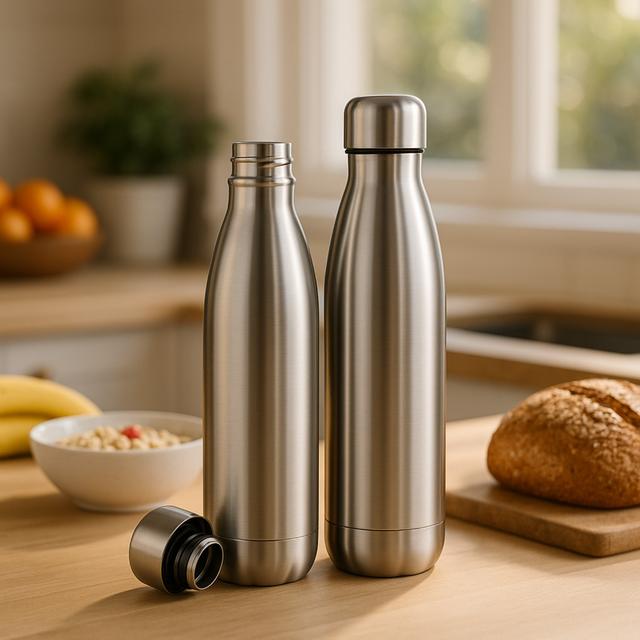 TEMU Finedine Triple Insulated Stainless Steel Water Bottle (set Of 2) 17oz, Sleek Bottles, Keeps , 100% Leakproof, Sweat Proof Bottles, Great For Travel, Picnic & Camping. ( Turquoise)