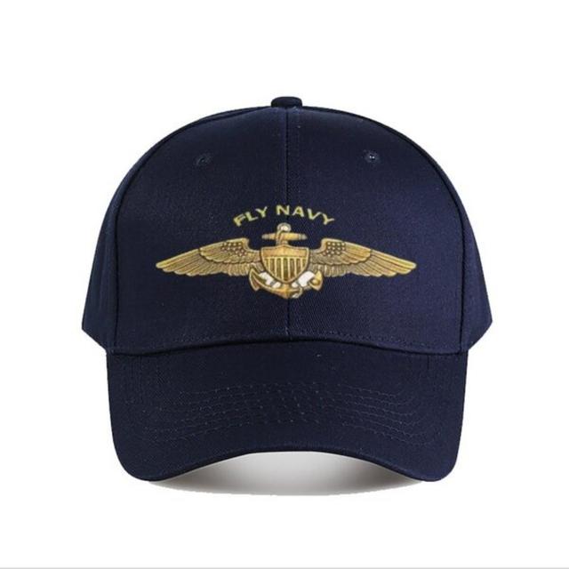 TEMU قبعة بيسبول بأجنحة طيار البحرية القابلة للتعديل - خفيفة الوزن وقابلة للغسل يدويًا، قبعة أب أنيقة بشعار للارتداء اليومي والرياضي، بوليستر