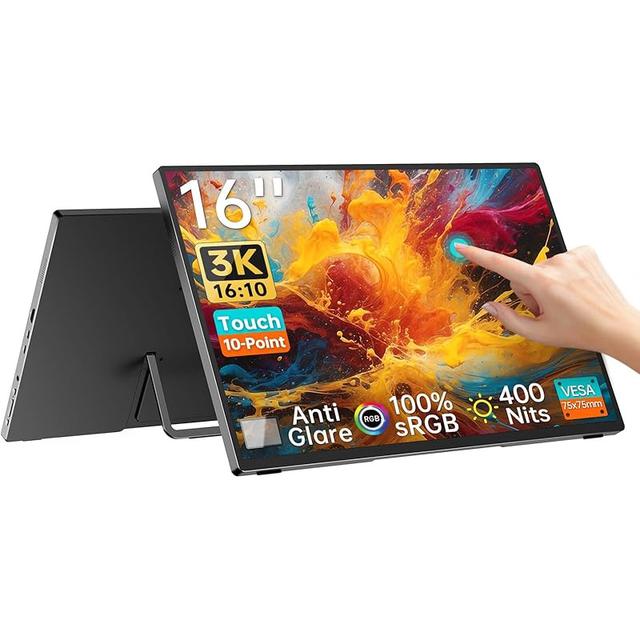 TEMU 15.6" Portable Monitor With - Slim & Lightweight Design, Hdtv Connection, Usb-powered, Ideal For Business Trips & Home Use, Compatible With Various Devices