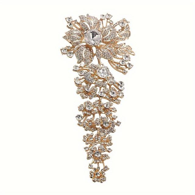 TEMU Men's Women's Wedding Decoration Pins With Fake Crystals And Diamonds