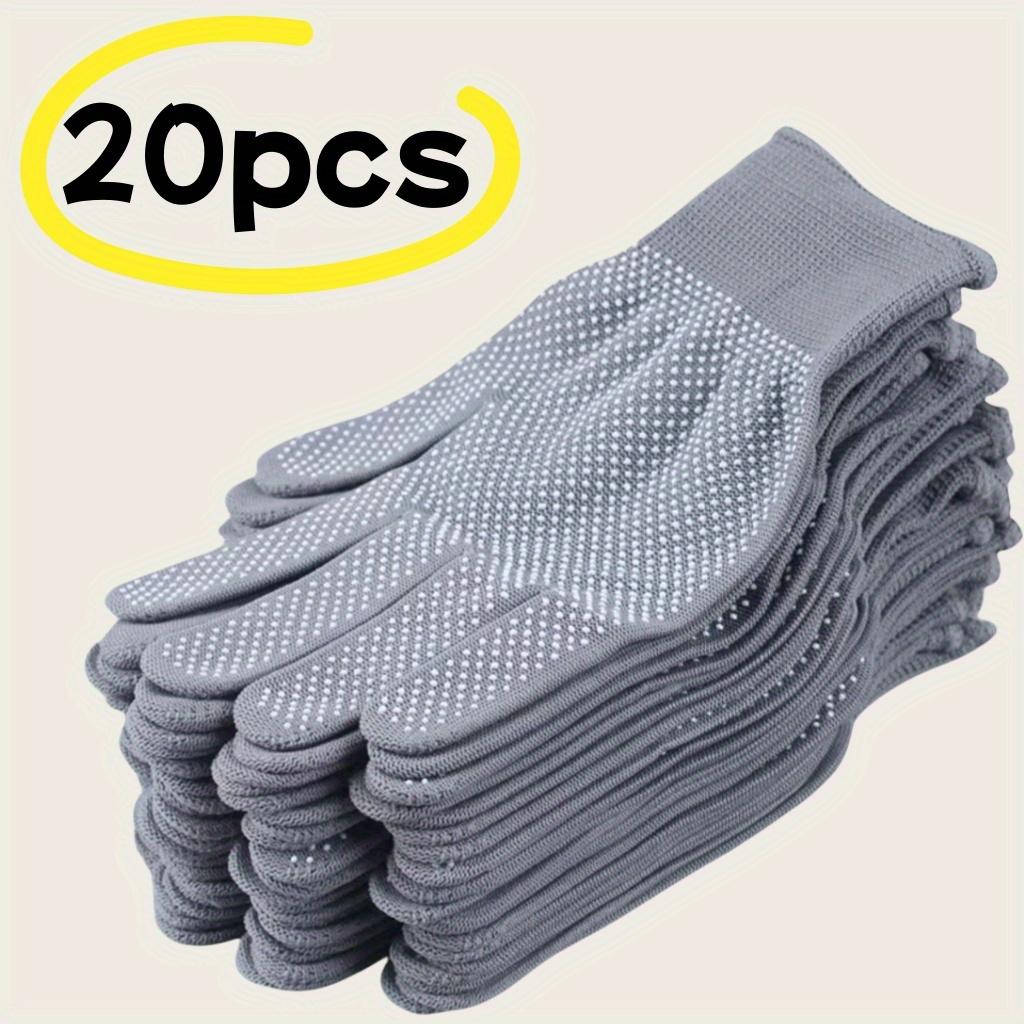 TEMU 20pcs Durable Breathable Anti-slip Glue Dot Fishing Gloves, Unisex Suitable For Outdoor Riding, Camping, Fishing. Furniture Moving. Agricultural Helper