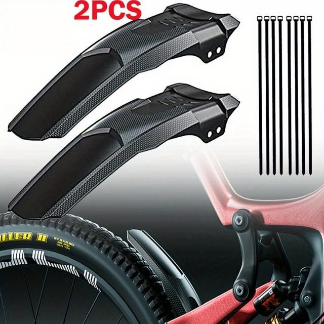 TEMU 2x Cycling Mtb Mudguard Mud Guard Mountain Bike Bicycle Fender Front Rear Tyre