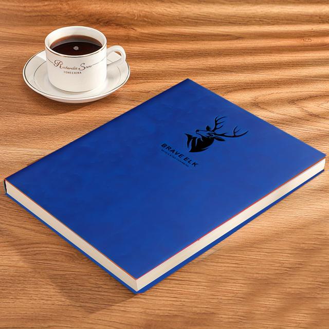 TEMU A4 Super Large Deer Head Notebook With 100 Sheets/200 Pages, Featuring High-quality Eye-friendly Paper, A Sturdy Soft Cover, And An , Perfect For Business, University, School, And Office Use