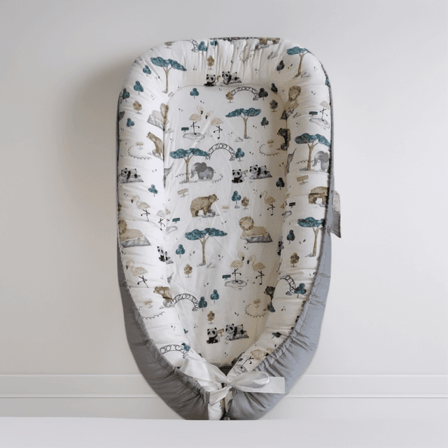 TEMU Changing Tables - Lounger Newborn 0-24 Months | Breathable & Velvet Cover Co Changing Tables, Essentials & Shower Gifts, Portable Infant Lounger Home And Travel, Grey Polyester