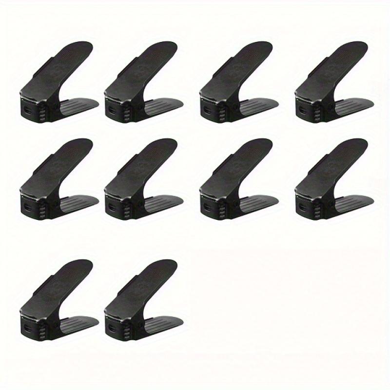 TEMU 10 Plastic Layered Racks Space Saving Double-layer Shoe Racks Adjustable Shoe Storage Artifact