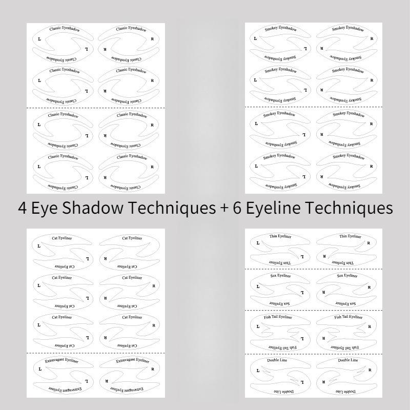 TEMU 32 Pairs Of Eyeliner Stencil Sheets - Non-woven Makeup Molds That Are Alcohol-free, Ideal For Beginners And , Specifically For Beauty Enthusiasts, An Essential For Professional Makeup Artists.