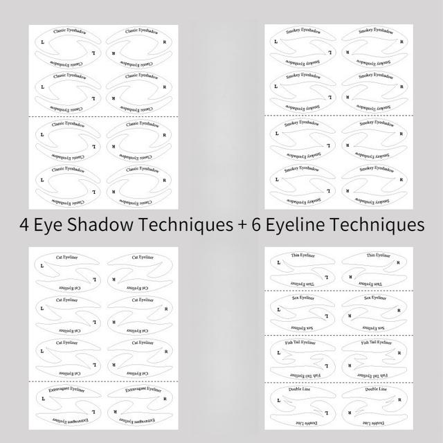 TEMU 32 Pairs Of Eyeliner Stencil Sheets - Non-woven Makeup Molds That Are Alcohol-free, Ideal For Beginners And , Specifically For Beauty Enthusiasts, An Essential For Professional Makeup Artists.