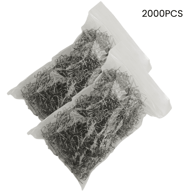 TEMU 2000pcs Hot Stapler For Plastic Welder - Pre-cut Wave For Repair, Durable Steel Construction, & Removal, No Battery Required, Welding Accessories, , Metal Construction