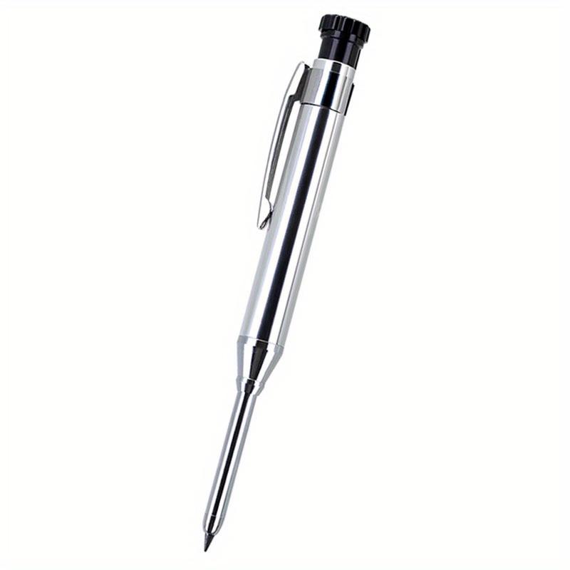 TEMU Single Aluminum Carpenter Pencil - All Metal Structure, Durable, Ideal For Woodworking, Construction, And Site Layout. A Line Tool Designed Specifically For Engineers And