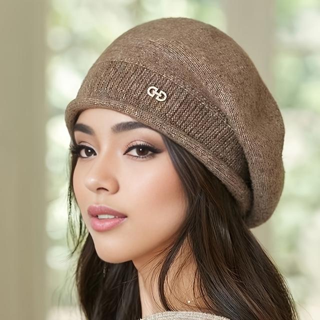 TEMU Gorro de Inverno Reforçado - À de Vento, Elástico e , Ideal para Festas, Festivais e Presentes de Natal - Design Clássico Unissex, ( a Cor Desejada)