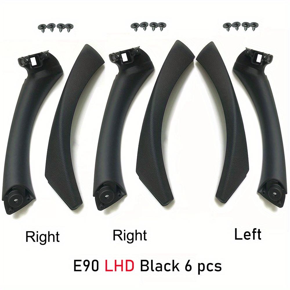 TEMU For 2005-2012 E90/e91/e92 Replacement Door Handle 6pcs Set, Black Beige Carbon Fiber Color Side Interior Handles For 3 316, 318 320-325 328 330. Compatible With 05-02 Models
