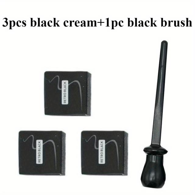 TEMU Pinceau Eyeliner en Silicone Imperméable, un Outil Anti-Bavure pour Appliquer la Crème Eyeliner