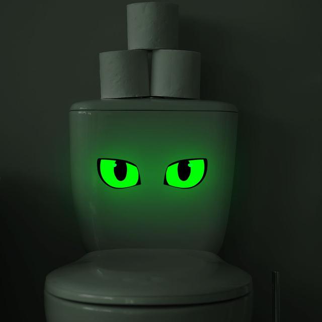 TEMU 1pcs Pack Self- The Toilet Stickers - Night, Bathroom Decals Suitable For Toilet, Shower, Bathtub - Fun Glow For & S, No Tools/ Required (plastic)