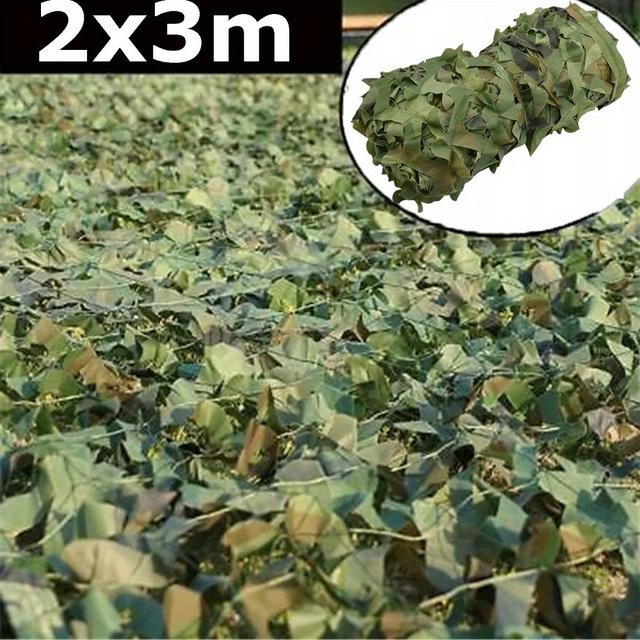 TEMU 2m* Filet de Camouflage, Couverture de Camouflage Multifonctionnelle À Ombre, Filets Pour Camping, Décoration de Bars, Activités de Jungle